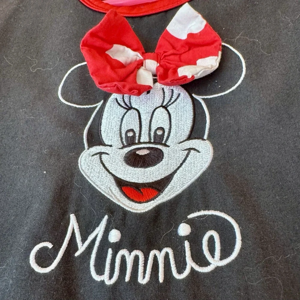Disneyland Resort Dress Minnie Mouse Kids' Sz Large Red Polka Dot Flouncy Skirt